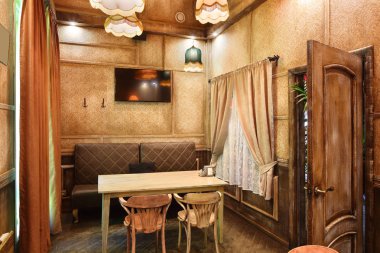parlak renklerde Avrupa Restoran