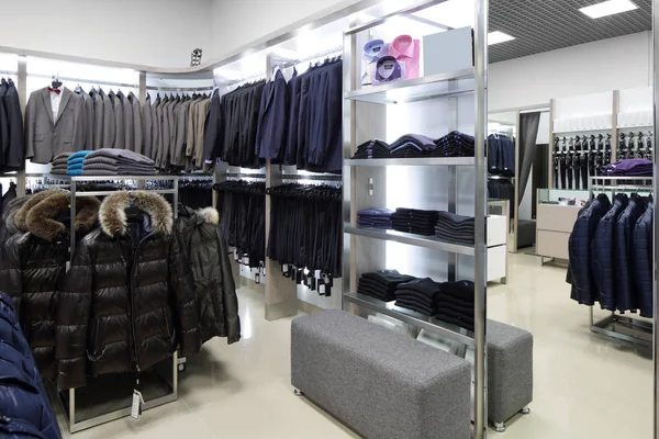 Brand new interior of cloth store — Stock Photo, Image