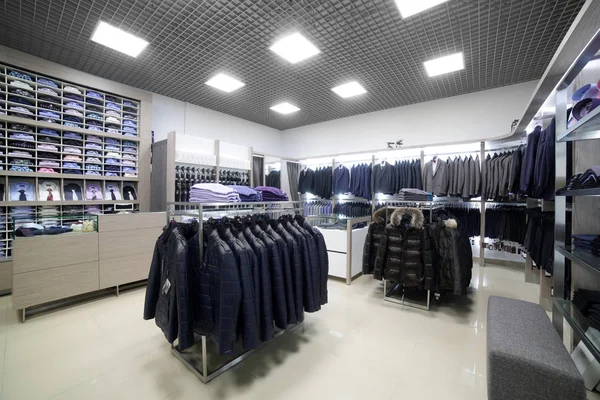 Brand new interior of cloth store — Stock Photo, Image