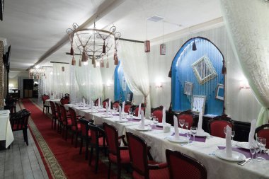 parlak renklerde Avrupa Restoran