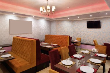 parlak renklerde Avrupa Restoran