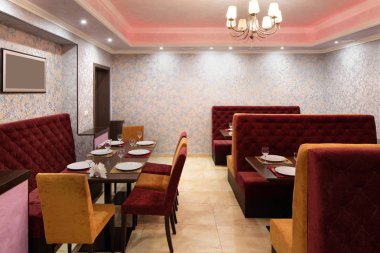 parlak renklerde Avrupa Restoran