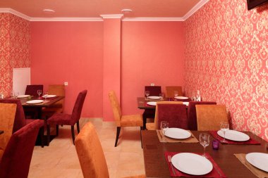 parlak renklerde Avrupa Restoran