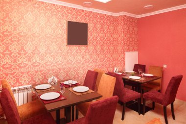 parlak renklerde Avrupa Restoran