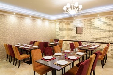 parlak renklerde Avrupa Restoran