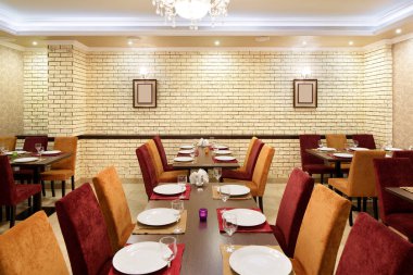 parlak renklerde Avrupa Restoran