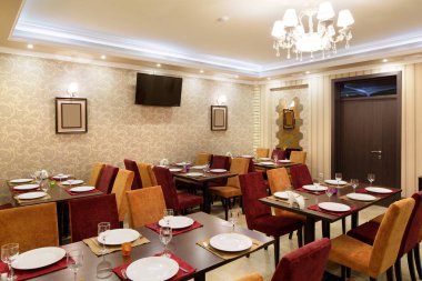 parlak renklerde Avrupa Restoran