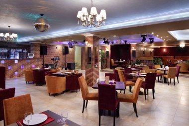 parlak renklerde Avrupa Restoran