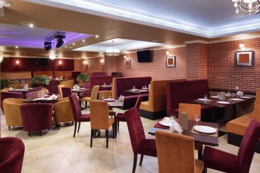 parlak renklerde Avrupa Restoran