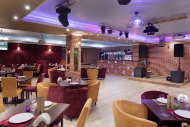 parlak renklerde Avrupa Restoran