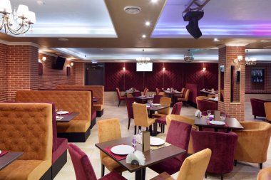 parlak renklerde Avrupa Restoran