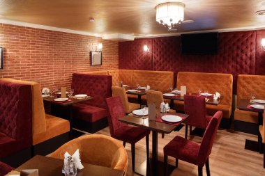 parlak renklerde Avrupa Restoran