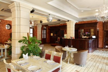parlak renklerde Avrupa Restoran