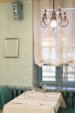 parlak renklerde Avrupa Restoran