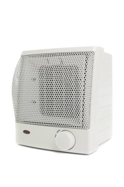 Beyaz arka plan üzerinde sağlamlığına beyaz hava ısıtıcı