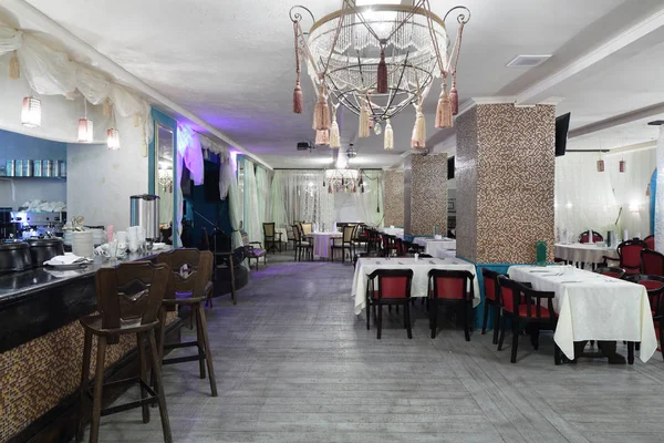 Parlak renklerde Avrupa Restoran — Stok fotoğraf