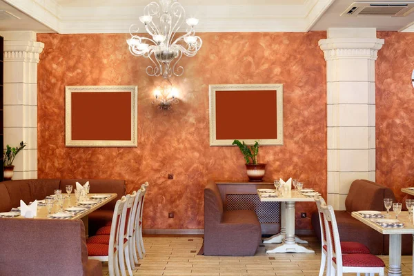 parlak renklerde Avrupa Restoran