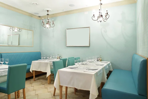 ร้านอาหารยุโรปในสีสดใส — ภาพถ่ายสต็อก