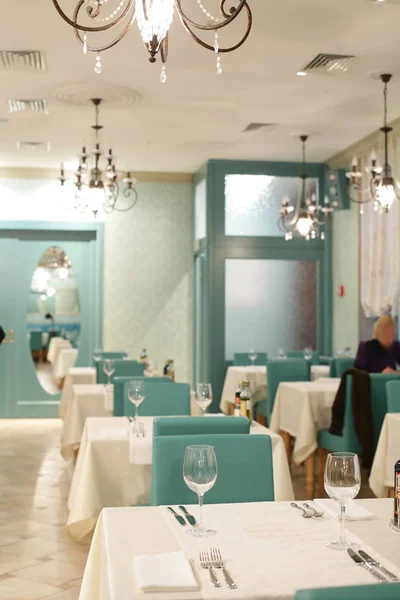 European restaurant in bright colors — Stock Photo, Image