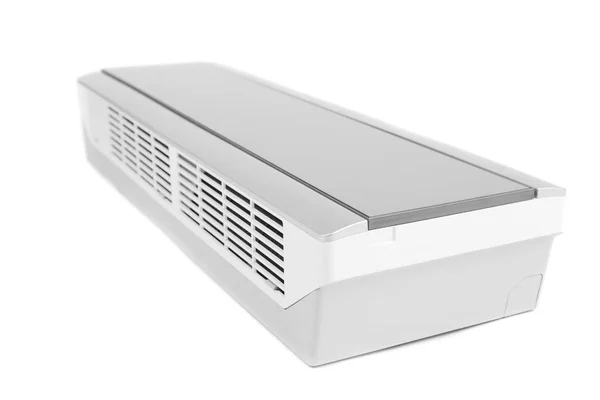 Novo condicionador no fundo branco — Fotografia de Stock