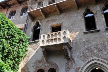 Giulietta balkon Verona İtalya