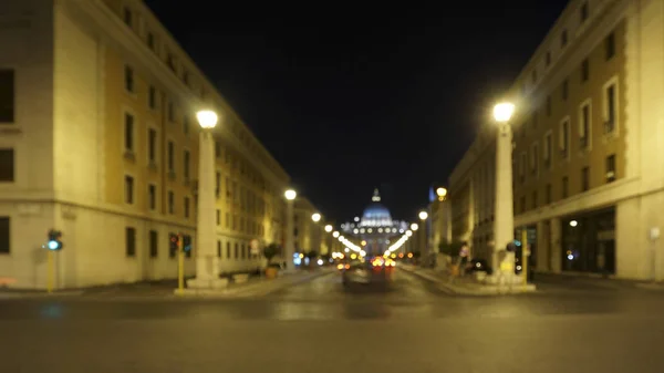 Panorama Miasta Widok Rzymie Górnej Części Bazyliki Świętego Piotra Rzym — Zdjęcie stockowe