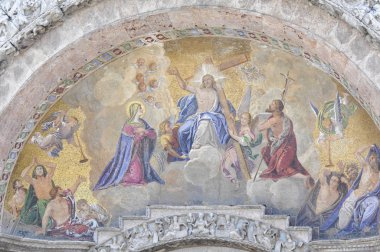 Ön kapıda St. Marco Kilisesi, Venedik dini resim