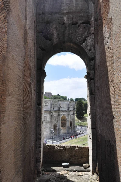 Colosseum Római Romok Róma Olaszország — Stock Fotó