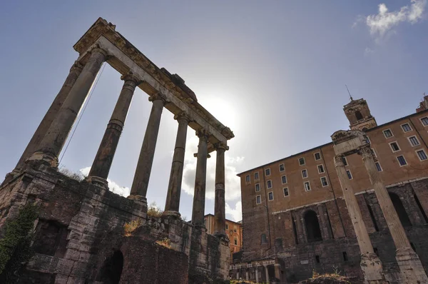 Colosseum and rome ruins, Rome, Italy