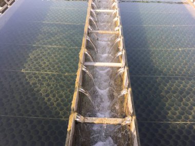 Atıksu arıtma tesisinde çalışma atık Kanal