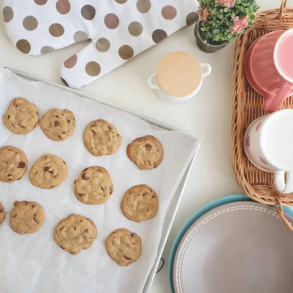 Galletas con chips de chocolate — Foto de Stock