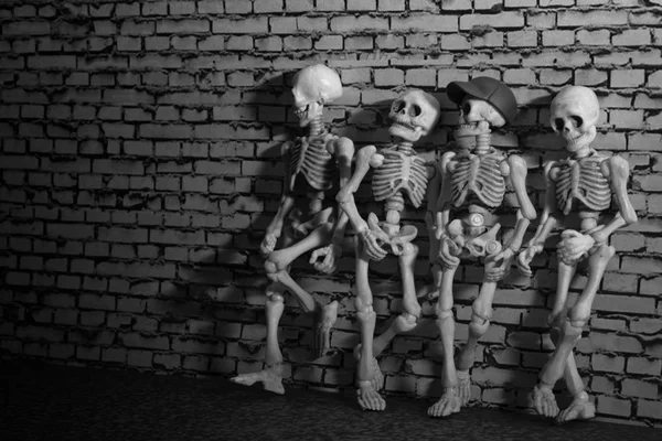 Τέσσερις σκελετούς σε πόζα — Φωτογραφία Αρχείου