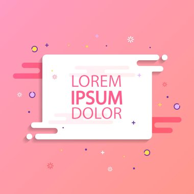 grafik öğeleri ve renkli arka plan ile tebrik kartı