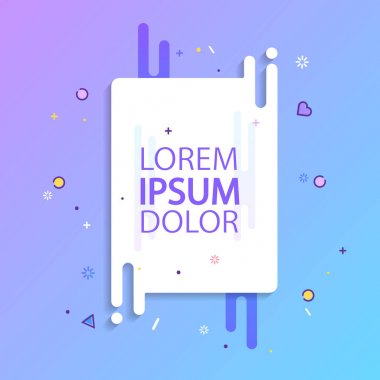 grafik öğeleri ve renkli arka plan ile tebrik kartı