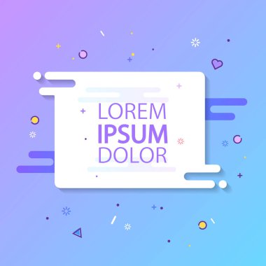 grafik öğeleri ve renkli arka plan ile tebrik kartı