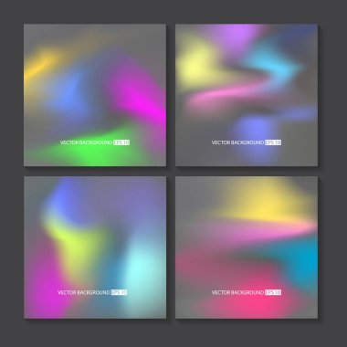 Renkli arka planlar ayarlayın. Vektör örgü şablonu.