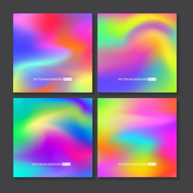 Renkli arka planlar ayarlayın. Vektör örgü şablonu.