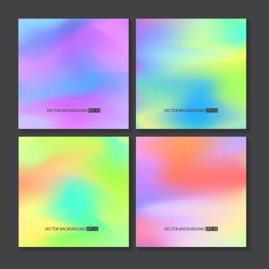 Renkli arka planlar ayarlayın. Vektör örgü şablonu.