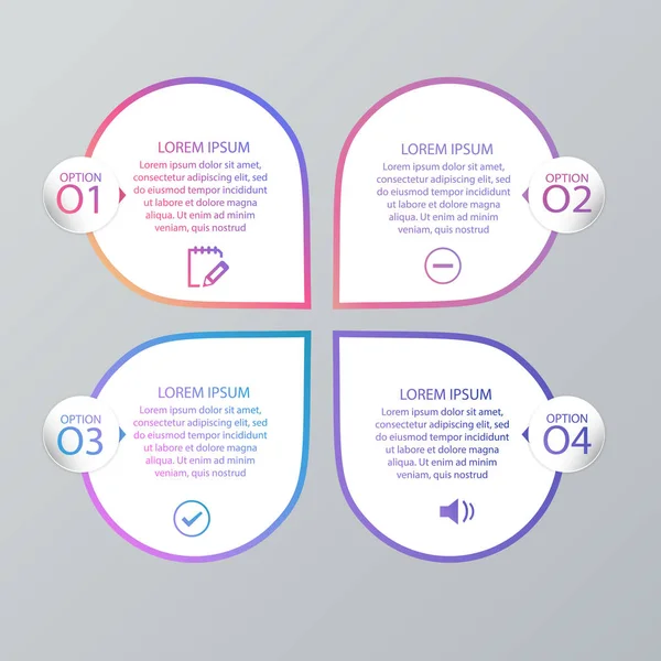 Conjunto de modelos infográficos —  Vetores de Stock