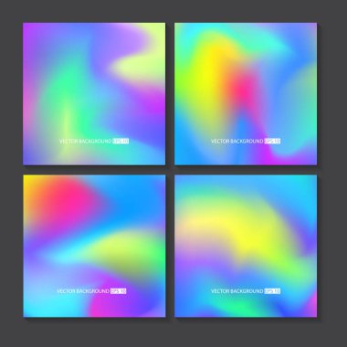 Renkli arka planlar ayarlayın. Vektör örgü şablonu.