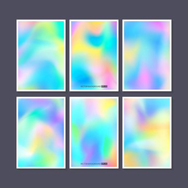 Renkli arka planlar ayarlayın. Vektör örgü şablonu.