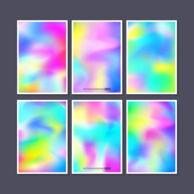 Renkli arka planlar ayarlayın. Vektör örgü şablonu.