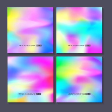 Renkli arka planlar ayarlayın. Vektör örgü şablonu.