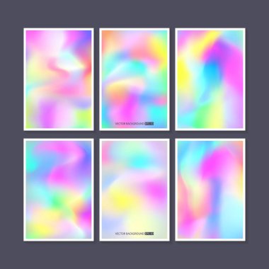 Renkli arka planlar ayarlayın. Vektör örgü şablonu.