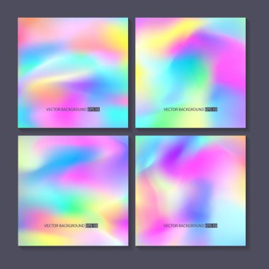 Renkli arka planlar ayarlayın. Vektör örgü şablonu.