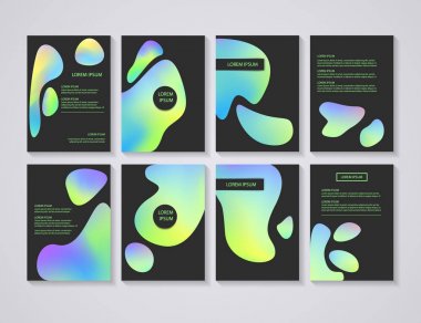 Renkli arka plan ile broşür el ilanı düzenleri