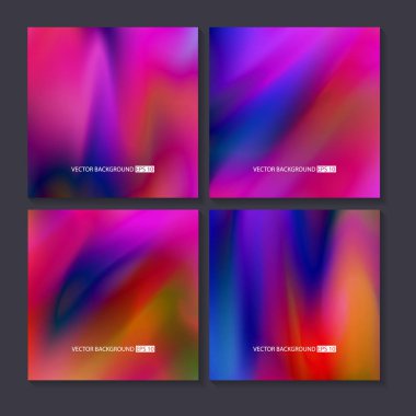 Renkli arka planlar ayarlayın. Vektör örgü şablonu.