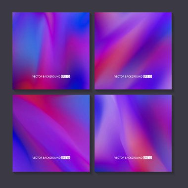 Renkli arka planlar ayarlayın. Vektör örgü şablonu.