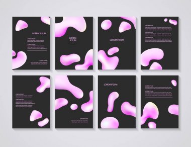 Renkli arka plan ile broşür el ilanı düzenleri