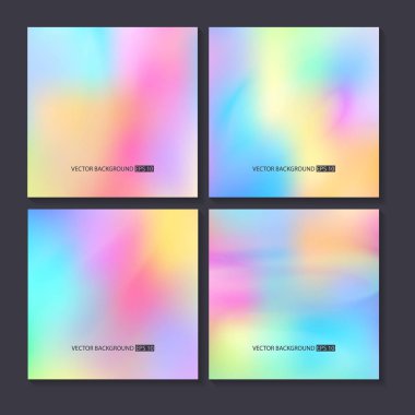 Renkli arka planlar ayarlayın. Vektör örgü şablonu.